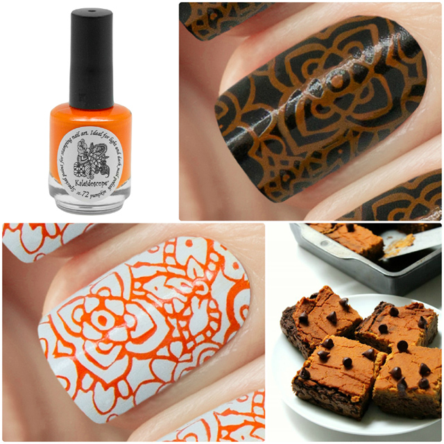 краска для стемпинга, Special paint for stamping nail art №st-72 pumpkin